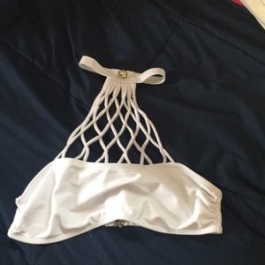 white bikini top